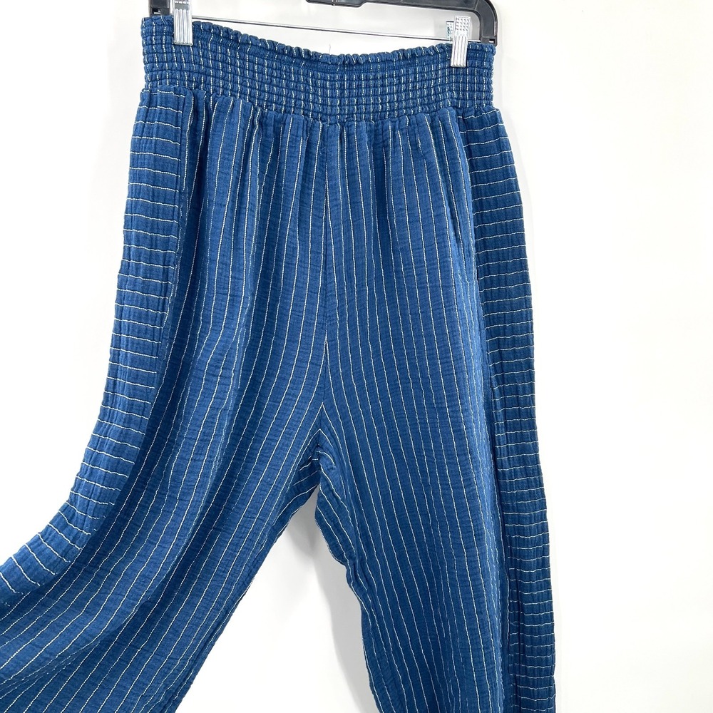 Joie high rise wide leg striped pant coastal grandmother nautical breeze boho 1x - Picture 4 of 12